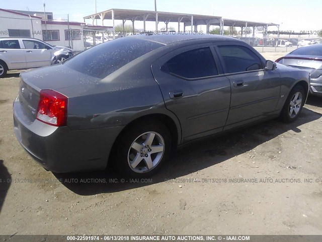 2B3CA3CV1AH166190 - 2010 DODGE CHARGER SXT GRAY photo 4