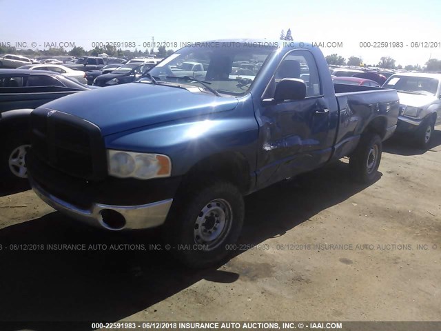 3D7KU26D44G217769 - 2004 DODGE RAM 2500 ST/SLT 蓝色 照片 2