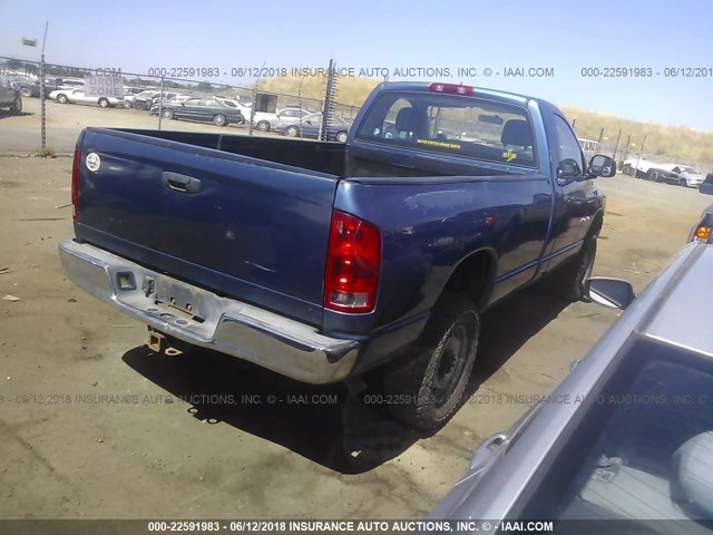 3D7KU26D44G217769 - 2004 DODGE RAM 2500 ST/SLT 蓝色 照片 4