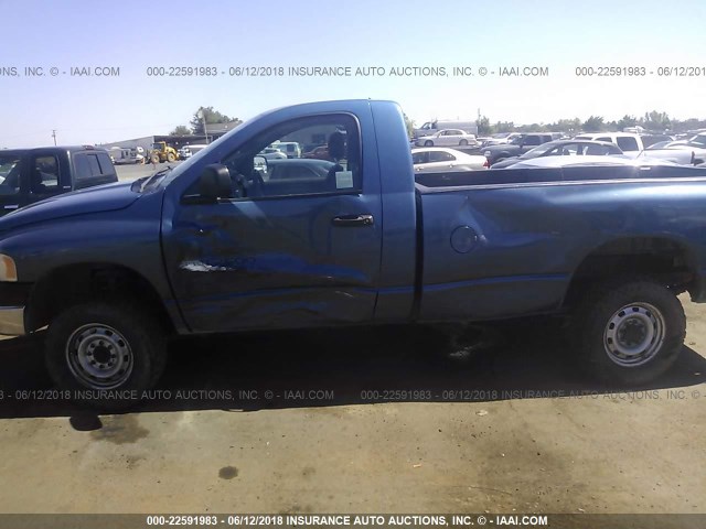 3D7KU26D44G217769 - 2004 DODGE RAM 2500 ST/SLT 蓝色 照片 6