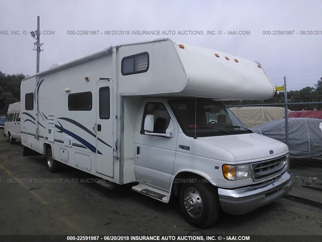 1FDXE45S61HB59069 - 2001 FORD ECONOLINE E450 SUPER DUTY CUTWY VAN 白色 照片 1