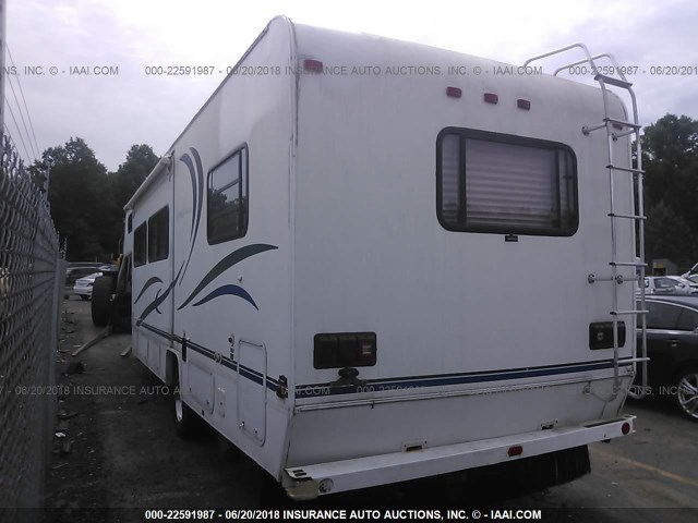 1FDXE45S61HB59069 - 2001 FORD ECONOLINE E450 SUPER DUTY CUTWY VAN 白色 照片 3