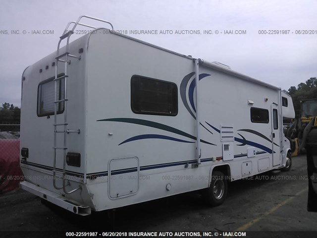 1FDXE45S61HB59069 - 2001 FORD ECONOLINE E450 SUPER DUTY CUTWY VAN 白色 照片 4