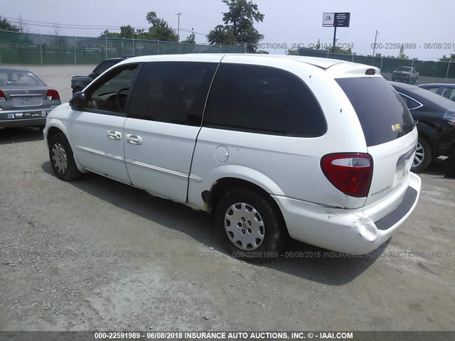 2C4GP44362R537406 - 2002 CHRYSLER TOWN & COUNTRY LX WHITE photo 3