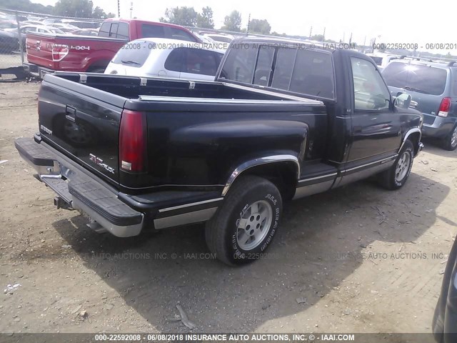 1GTDC14K1PZ512799 - 1993 GMC SIERRA C1500 BLACK photo 4