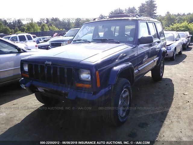 1J4FJ68S7WL161656 - 1998 JEEP CHEROKEE SPORT/CLASSIC ლურჯი ფოტო 2