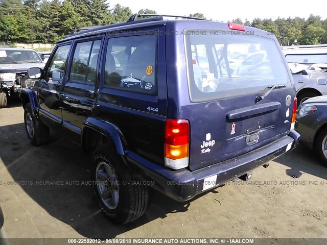 1J4FJ68S7WL161656 - 1998 JEEP CHEROKEE SPORT/CLASSIC BLUE photo 3