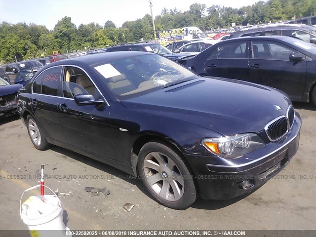 WBAHL83558DT13417 - 2008 BMW 750 I Dark Blue photo 1