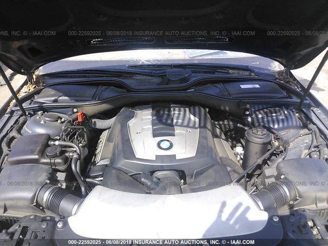 WBAHL83558DT13417 - 2008 BMW 750 I Dark Blue photo 10