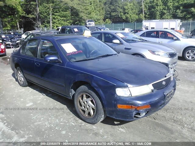 JN1CA21D0TT136447 - 1996 NISSAN MAXIMA GLE/GXE/SE BLUE photo 1