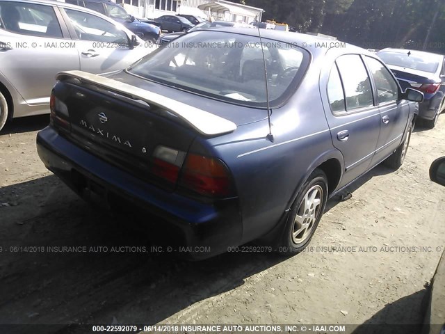 JN1CA21D0TT136447 - 1996 NISSAN MAXIMA GLE/GXE/SE BLUE photo 4