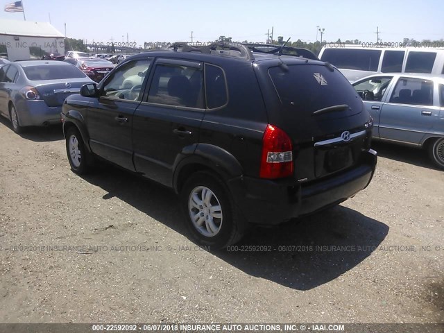 KM8JN12D26U450905 - 2006 HYUNDAI TUCSON GLS/LIMITED 黑色 照片 3