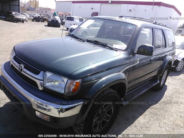 JT3HN86R919057159 - 2001 TOYOTA 4RUNNER SR5 GREEN photo 2