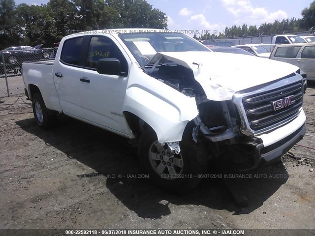 1GTG5BE36G1382697 - 2016 GMC CANYON WHITE photo 1