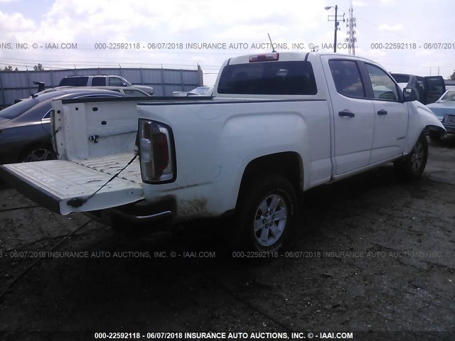 1GTG5BE36G1382697 - 2016 GMC CANYON WHITE photo 4