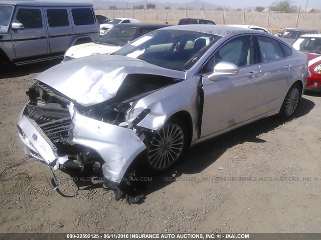 3FA6P0K90GR226623 - 2016 FORD FUSION TITANIUM SILVER photo 2