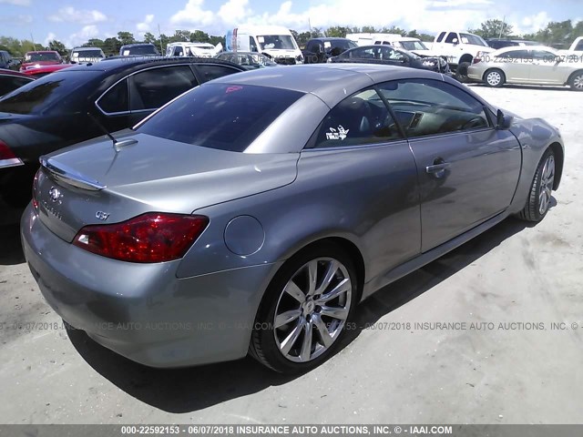 JNKCV66E49M720779 - 2009 INFINITI G37 SPORT GRAY photo 4