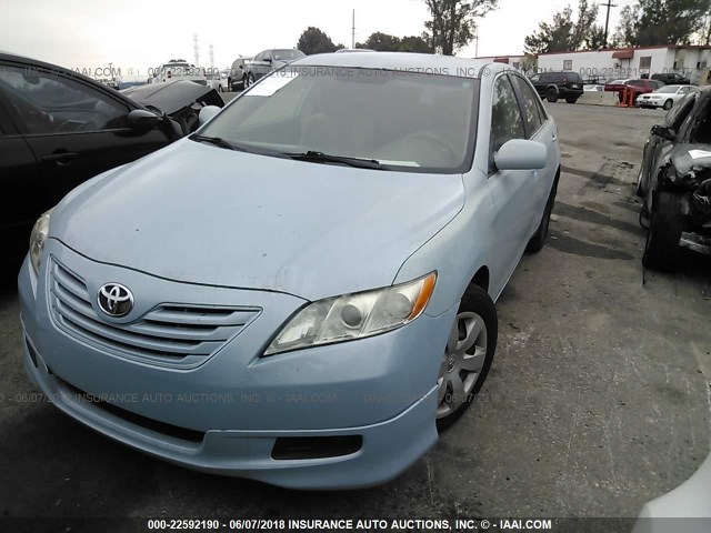 4T1BE46K28U763776 - 2008 TOYOTA CAMRY CE/LE/XLE/SE Light Blue photo 2