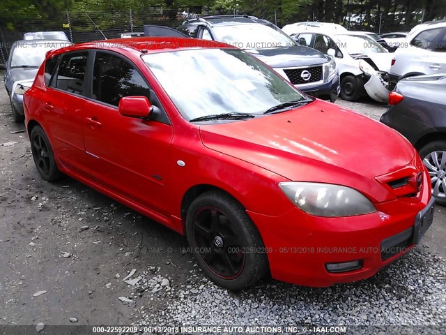 JM1BK143571644143 - 2007 MAZDA 3 HATCHBACK RED photo 1