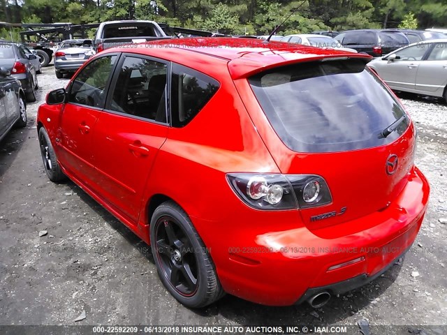 JM1BK143571644143 - 2007 MAZDA 3 HATCHBACK RED photo 3