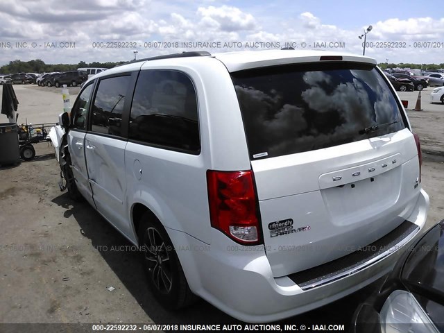 2C4RDGEG5GR224973 - 2016 DODGE GRAND CARAVAN R/T WHITE photo 3