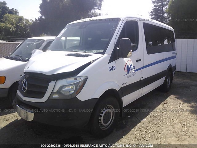 WDZPE7DCXE5937719 - 2014 MERCEDES-BENZ SPRINTER 2500 WHITE photo 2