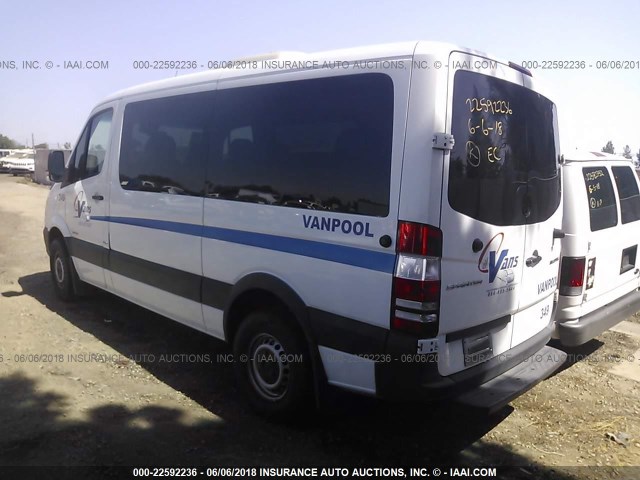 WDZPE7DCXE5937719 - 2014 MERCEDES-BENZ SPRINTER 2500 WHITE photo 3