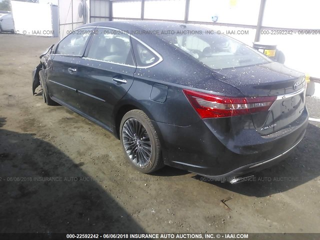 4T1BK1EB2HU244249 - 2017 TOYOTA AVALON XLE PLUS/PREMIUM/TOUR/LTD BLUE photo 3