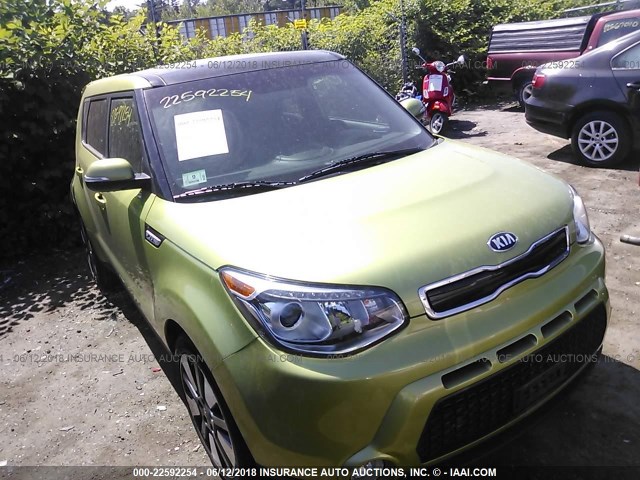 KNDJX3A53F7812386 - 2015 KIA SOUL ! GREEN photo 1