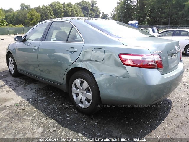 4T1BE46K27U655706 - 2007 TOYOTA CAMRY NEW GENERAT CE/LE/XLE/SE GREEN photo 3