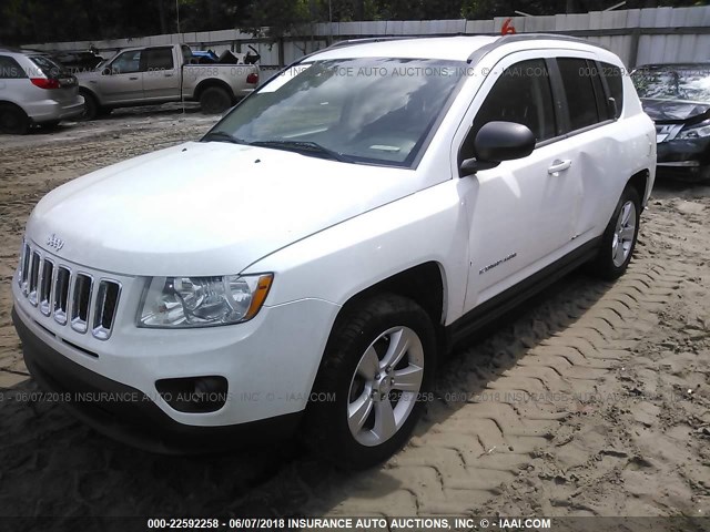 1C4NJCBA7CD601073 - 2012 JEEP COMPASS SPORT WHITE photo 6