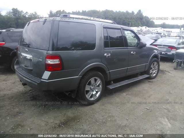 1FMJU2A52AEA00533 - 2010 FORD EXPEDITION LIMITED GRAY photo 4