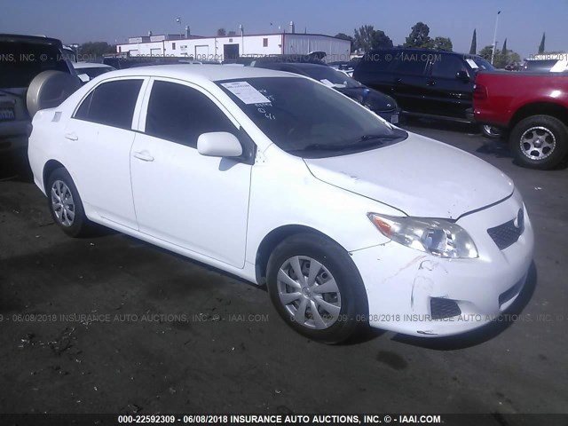 JTDBL40E599073375 - 2009 TOYOTA COROLLA LE/XLE WHITE photo 1