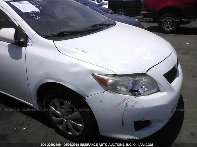 JTDBL40E599073375 - 2009 TOYOTA COROLLA LE/XLE WHITE photo 6