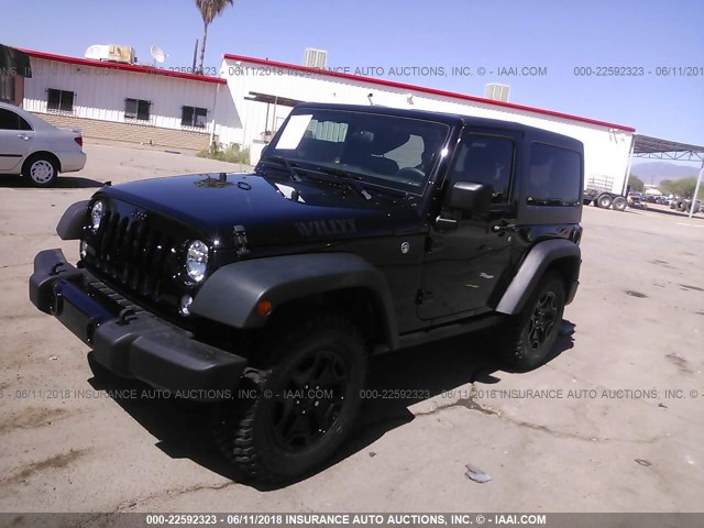 1C4AJWAG3JL857347 - 2018 JEEP WRANGLER SPORT BLACK photo 2