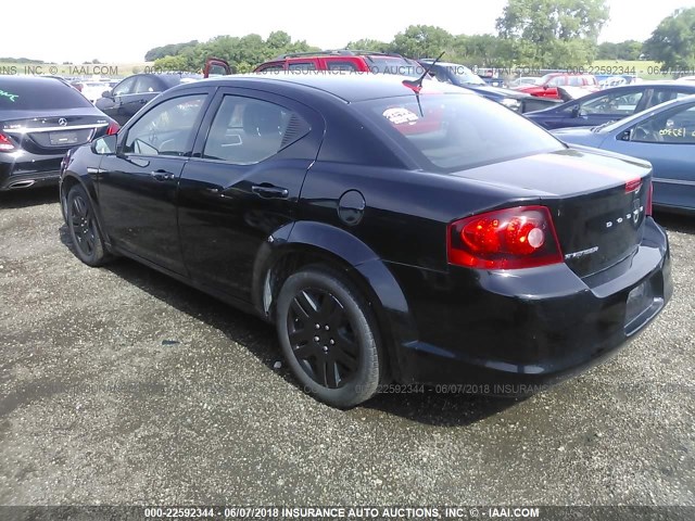 1B3BD4FB2BN545282 - 2011 DODGE AVENGER EXPRESS 黑色 照片 3