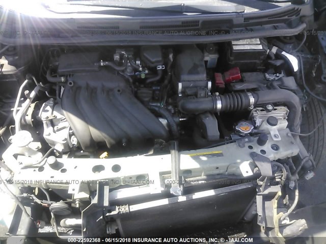 3N1CE2CP6EL378243 - 2014 NISSAN VERSA NOTE S/S PLUS/SV/SL BLACK photo 10