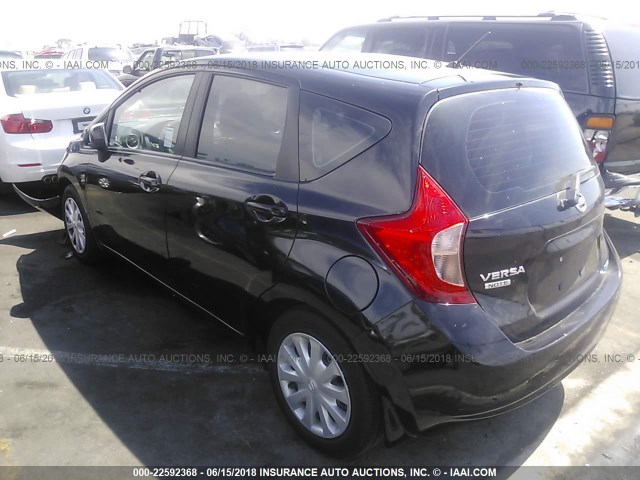 3N1CE2CP6EL378243 - 2014 NISSAN VERSA NOTE S/S PLUS/SV/SL BLACK photo 3