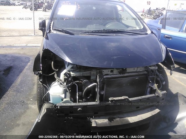 3N1CE2CP6EL378243 - 2014 NISSAN VERSA NOTE S/S PLUS/SV/SL BLACK photo 6