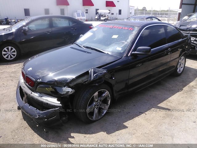 WBABV13425JT23382 - 2005 BMW 325 CI SULEV BLACK photo 2