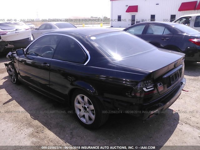 WBABV13425JT23382 - 2005 BMW 325 CI SULEV BLACK photo 3