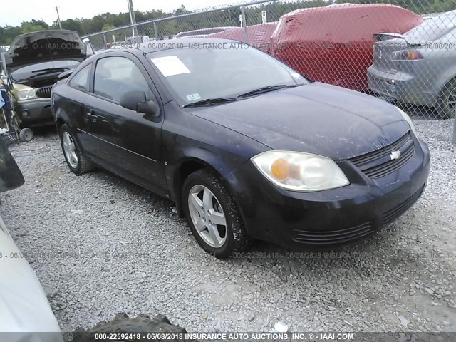 1G1AK15F977195334 - 2007 CHEVROLET COBALT LS BLACK photo 1