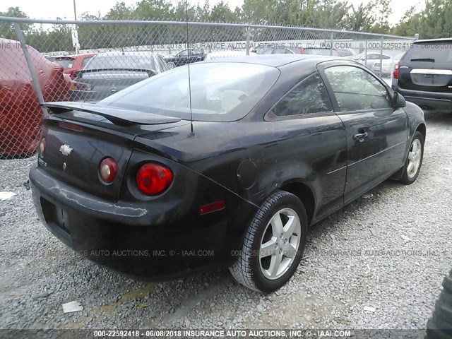 1G1AK15F977195334 - 2007 CHEVROLET COBALT LS BLACK photo 4