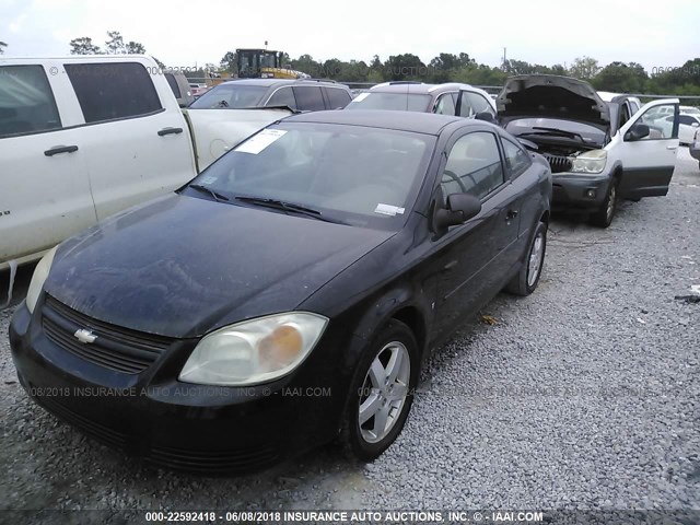 1G1AK15F977195334 - 2007 CHEVROLET COBALT LS BLACK photo 6