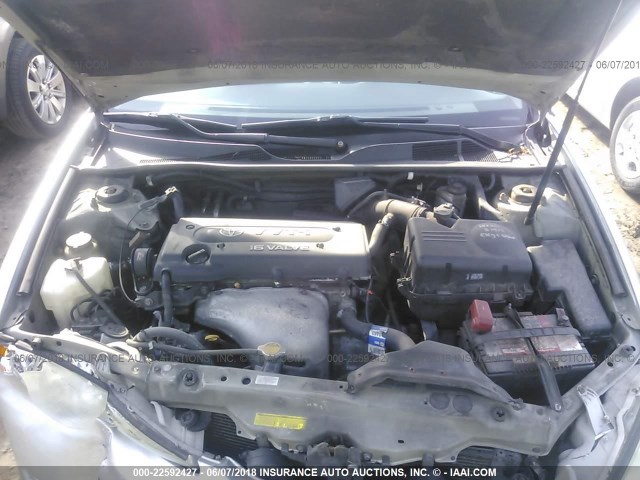 4T1BE32K65U045661 - 2005 TOYOTA CAMRY LE/XLE/SE ვერცხლისფერი ფოტო 10