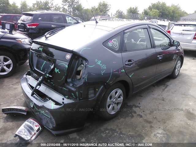 JTDKB20U573290312 - 2007 TOYOTA PRIUS GRAY photo 4