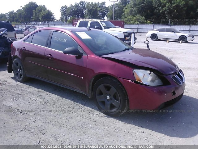 1G2ZG57B794199601 - 2009 PONTIAC G6 RED photo 1