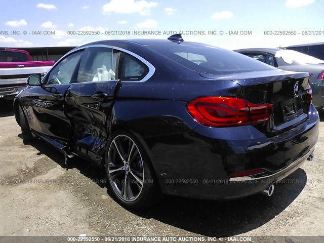 WBA4J5C54KBM65050 - 2019 BMW 440I BLACK photo 3