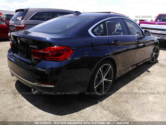 WBA4J5C54KBM65050 - 2019 BMW 440I BLACK photo 4