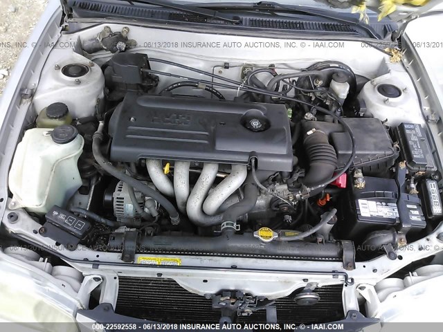 2T1BR12E92C537486 - 2002 TOYOTA COROLLA CE/LE/S SILVER photo 10